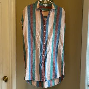 Madewell - Striped shirt dress - Size M